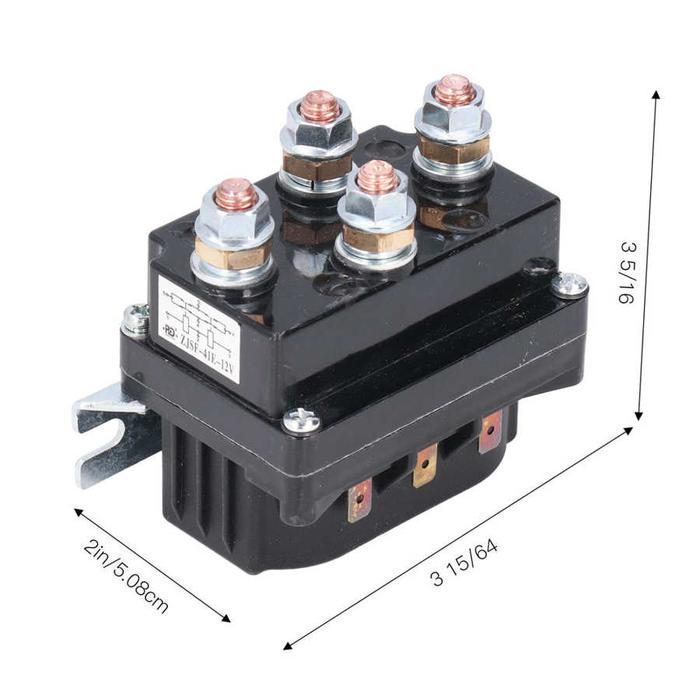 500A 12V Winch Solenoid Relay Contactor Remote Control Kit