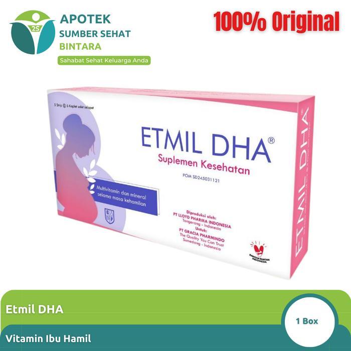 PROMO GUYS Etmil DHA | Vitamin Ibu Hamil – Suplemen Kapsul Minyak Ikan & DHA PREMIUM