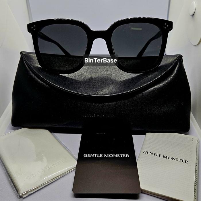 Kacamata Hitam Gentle Mons GM Jack Bye Sunglasses with Zeiss Lens Black Glossy Frame Preloved Bekas 