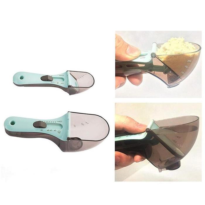 Multifunctional 2pcs Adjustable Measuring Milk Powder Spoons Plastic