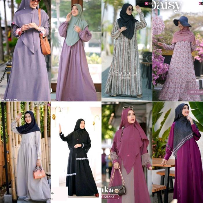 gamis syar'i By Aulia Fashion : , New Alanya, Aisha, Sahara, Daisy, Feriha, Lumina, Ivanka, Halsha w
