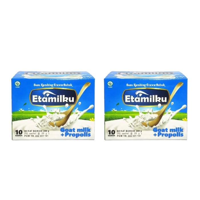 ETAMILKU SUSU KAMBING ETAWA BUBUK PLUS PROPOLIS ASLI 100% ORIGINAL