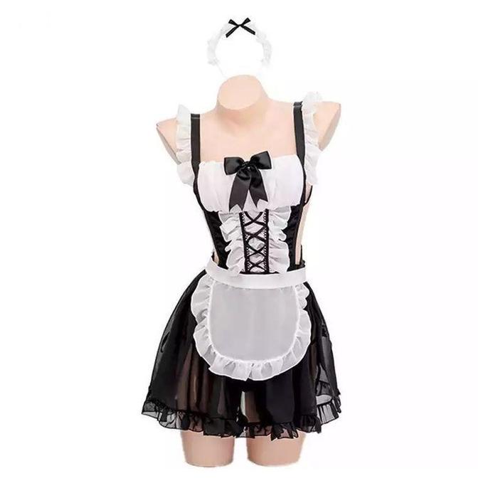 [BUTIK SEKATA] KOSTUM MAID Premium Baju Tidur Kostum Pelayan Jepang Korea ART 775