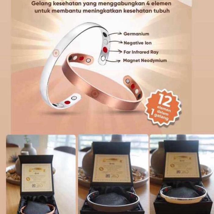 BIOBRACE gelang kesehatan melancarkan peredaran darah asli produk HWI 100% series bangle harga termu