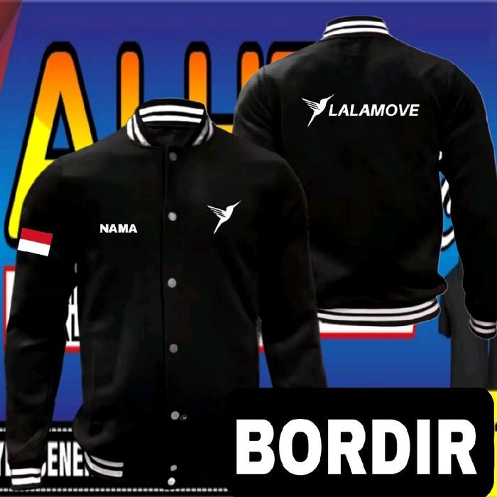 jaket bordir lalamove jaket baseball lalamove jaket varsity lalamove jaket kerja lalamove jaket sera