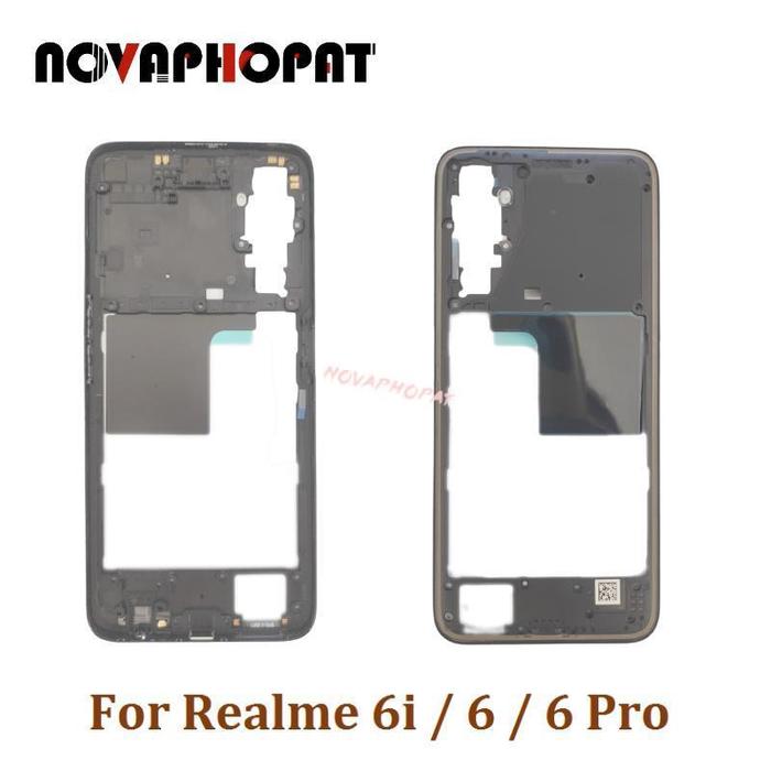Novaphopat For Realme 6i 6 Pro Middle Frame Front Bezel Frame