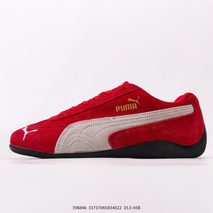 Black perfect Puma Speedcat Og Red White Shoes Pria Wanita Casual Sneakers