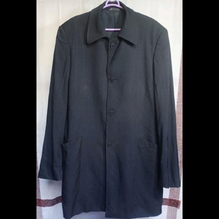 PRINCE EGON FURSTENBERG Long Blazer Pria Size { L } Hitam Viscose # preloved bekas second pl used ba