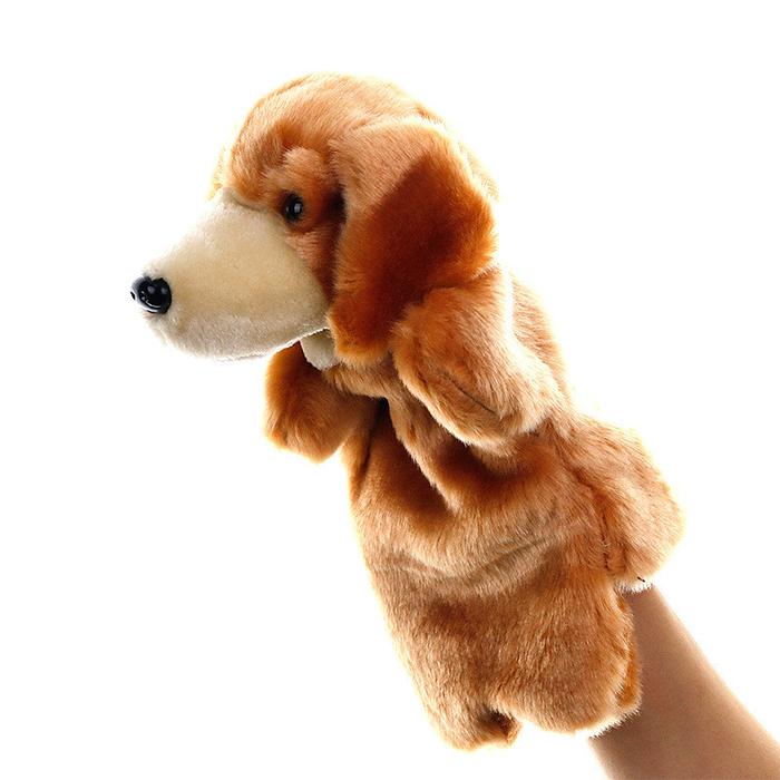 Boneka Tangan Binatang Boneka Anjing Boneka Tangan Mewah Mainan Bayi