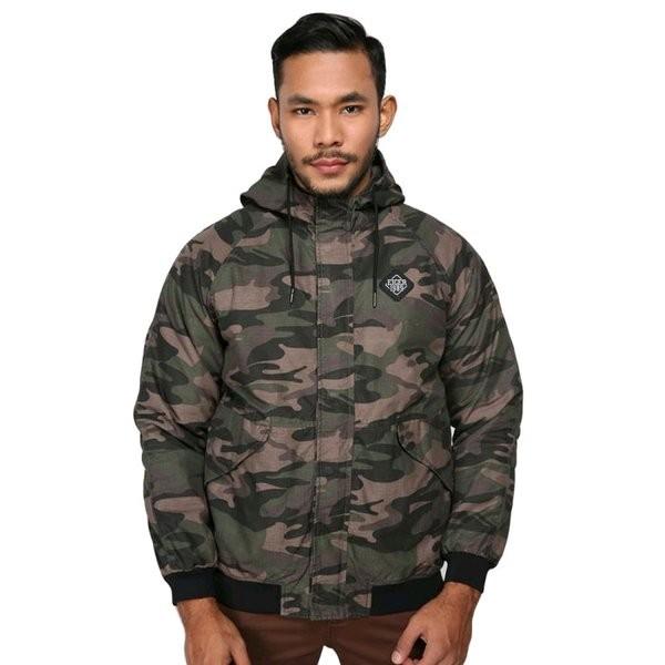 Jaket Pria Eiger Coastal 910004060 Original Camo Grey Jacket Outdoor Motor Gunung Winter