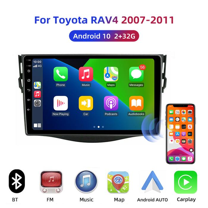 Car android gps navigation player For Toyota RAV4 Rav 4 2001-2006