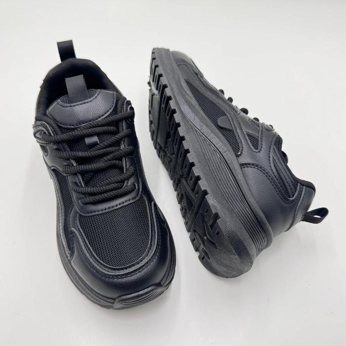 Laviola 5348 LSY - Sepatu Sneakers Sekolah Hitam
