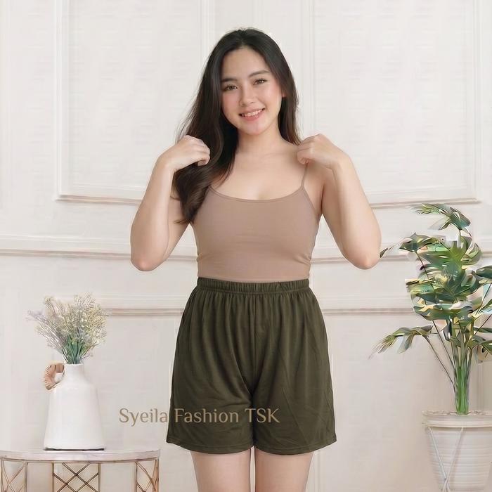 Celana Pendek Short Sontog Rangkepan Daster Gamis Rok Wanita Remaja Dewasa Lansia Ukuran L XL Jumbo
