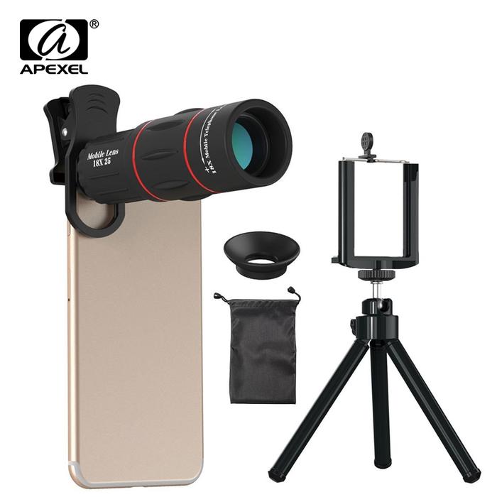 APEXEL 18X Telescope Zoom lens Monocular Mobile Phone camera Lens for