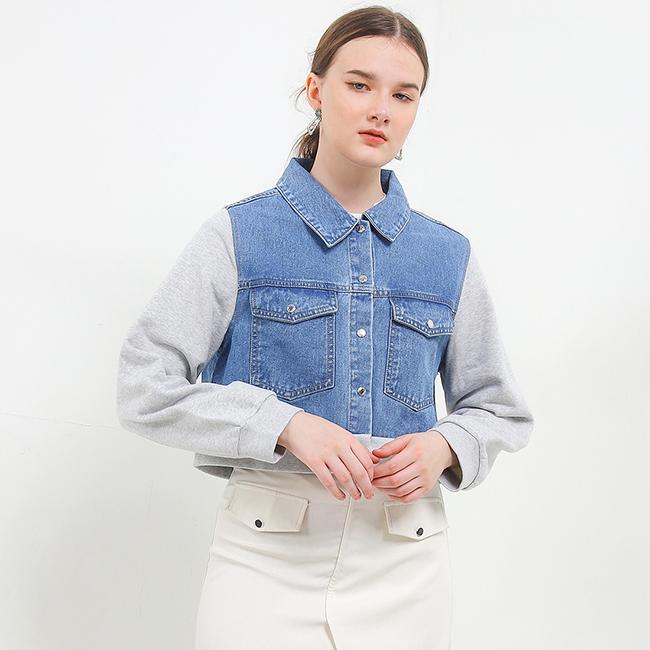 TERUJI Hush Puppies Jaket Denim Wanita Pp Fansi Medium Blue