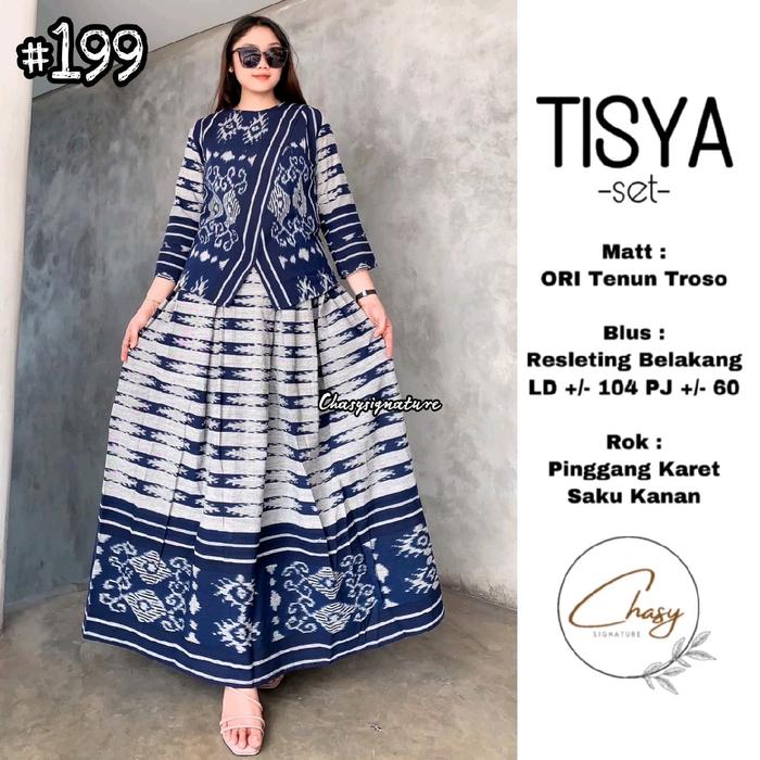 Setelan Tenun Tisya Set Batik Solo Tuman
