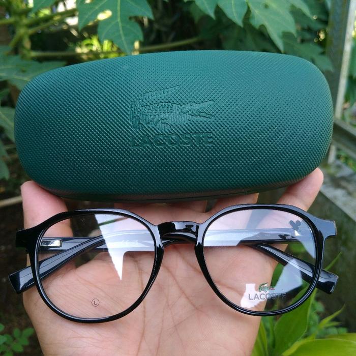 Kacamata Frame Pria Wanita Lacoste L2953 Black Original Stylish Model
