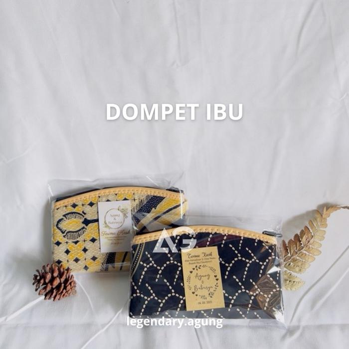 DOMPET BATIK IBU CUSTOM KEMASAN PLASTIK+KARTU UCAPAN