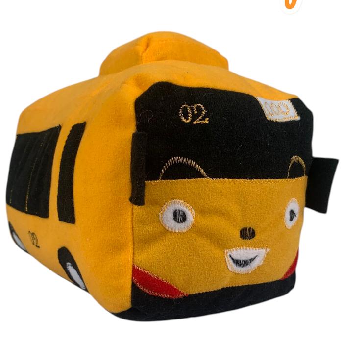 Boneka Mini Bus Hey Tayo┃Bahan Velboa Lembut Size L [28cm x 15cm] Rian Grosir