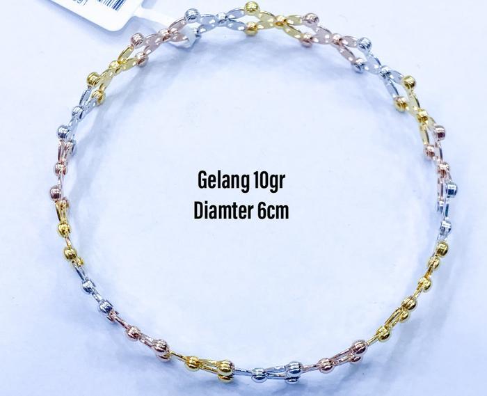 CINCIN (2 FUNGSI BISA JADI GELANG) EMAS 3WARNA 700