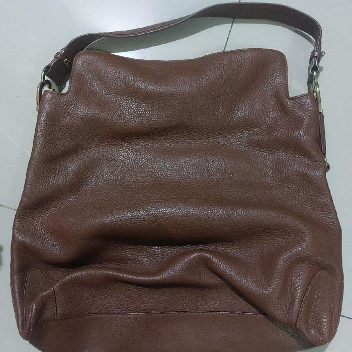 Aigner [PRELOVED] Tas Kulit Coklat Tote Bag 2018 - Tas Wanita Elegan dan Tahan Lama
