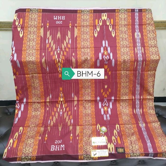 BISA COD - SARUNG BHM 200 SONGKET MOTIF SGE BAHAN FULL MESRES MEWAH ELEGANT