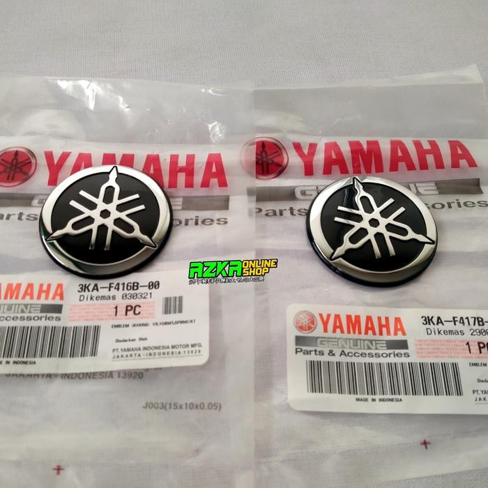 EMBLEM GARPUTALA TANGKI RX KING WARNA SILVER YAMAHA OSEAN