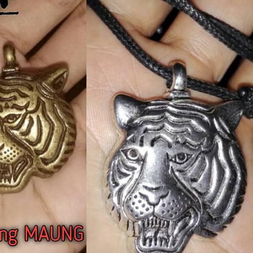 PROMO BESAR KODE-234 Kalung tali pria liontin Macan/Harimau/maung
