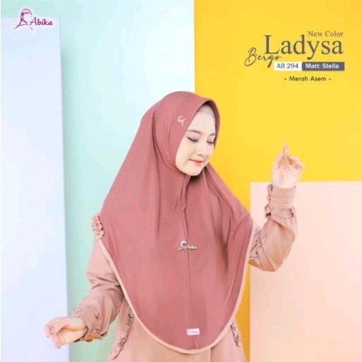 Terbaru Abika Hijab Bergo Ladysa Ready Stella AB 294 Kerudung Instan Abika