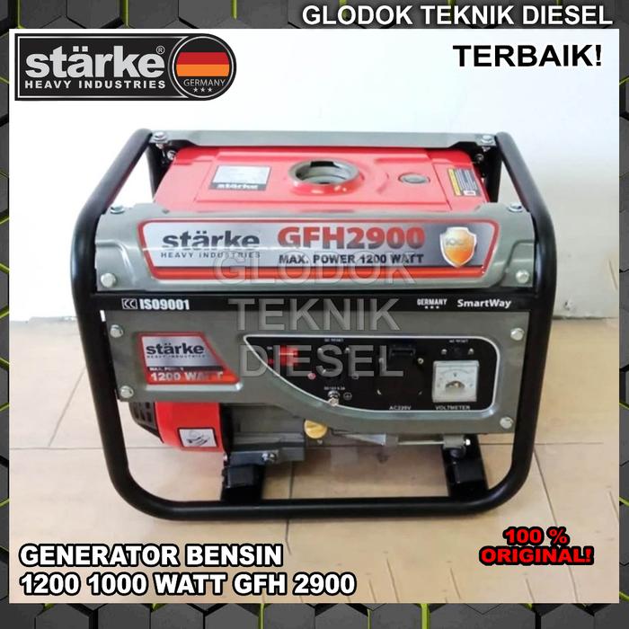 Starke Genset Bensin 1200 1000 Watt Generator Full Tembaga GFH2900 GFH 2900 ORIGINAL TERBAIK
