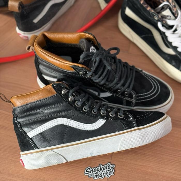 Vans SK8 Hi MTE Scotchgard Leather Black White Brown original size 40,5 41 - sneakers second market