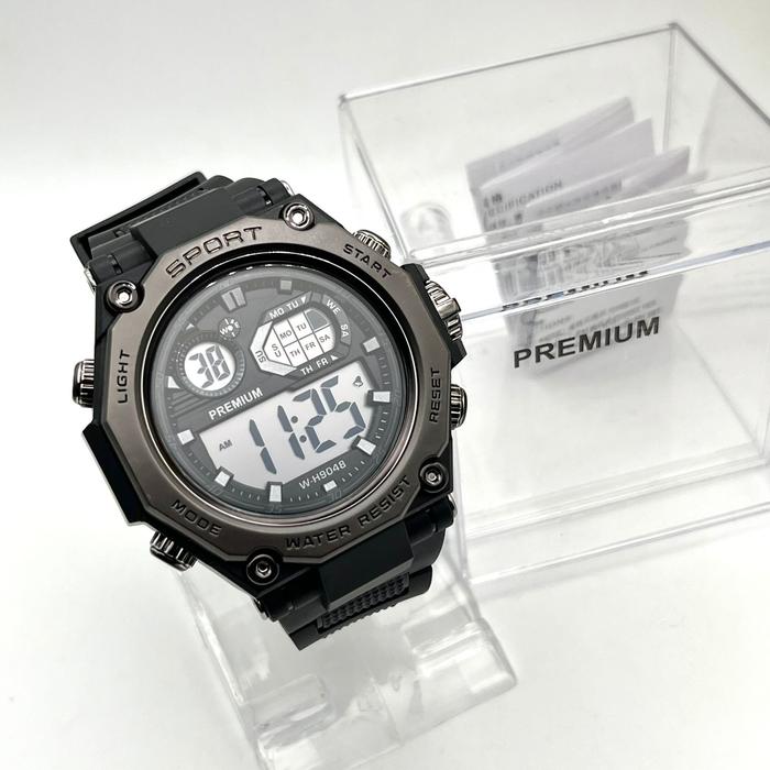 Jam Tangan Pria Lasika Ksport Premium  Wf-9048 Digital Strap Karet Dijamin Tahan Air Bisa Dibawa Ber