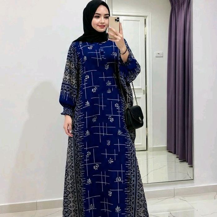 (GROSIR DASTER) Riyana Kaftan Rayon ● Paula Kaftan ● Bara Kaftan ● Kaftan Sari Bilbina SUPER Jumbo B