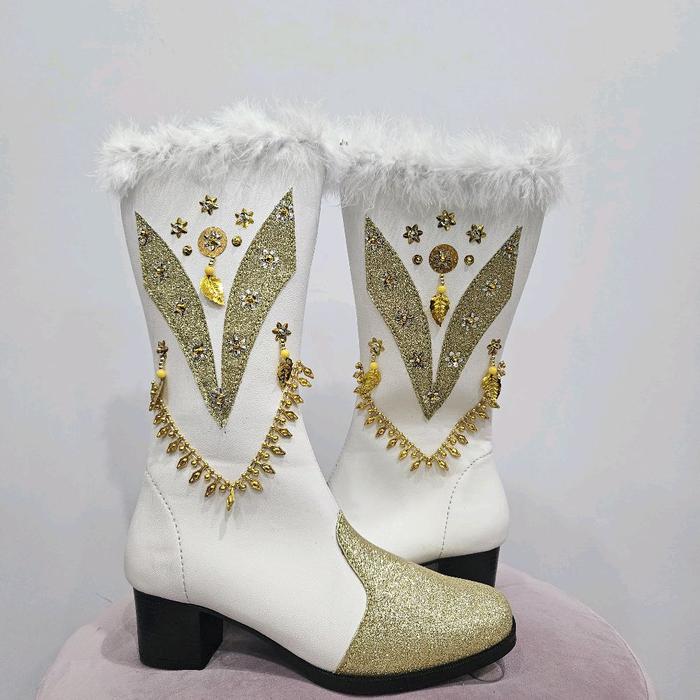 Sepatu Mayoret Terbaru Hitam Putih Gold Variasi VShoes Wanita/Sepatu Mayoret Terbaru/Sepatu Mayoret 