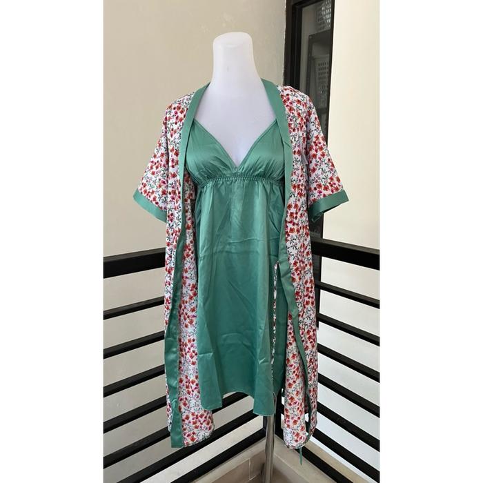 THE BRAHOUSE LINGERIE SET PIYAMA KIMONO SET + DRESS S LINGERIE ALL SIZE