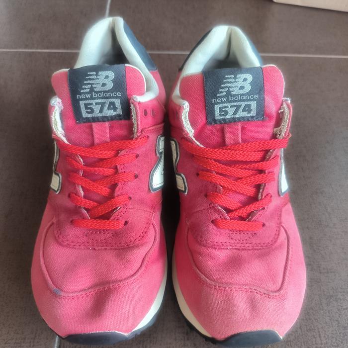 NO RETUR! Sepatu New Balance 574 NB 574 Red Size 37