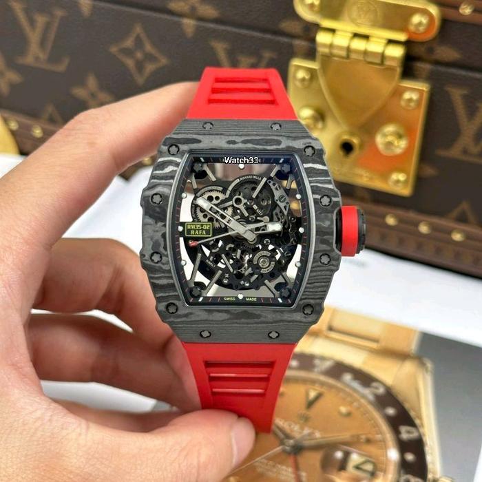 Jam tangan Rafael nadal carbon RM35-02 transparan 44mm_watch33