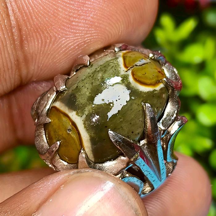 cincin batu akik wonosobo pamor tarung bungkem size kantoran ring 6