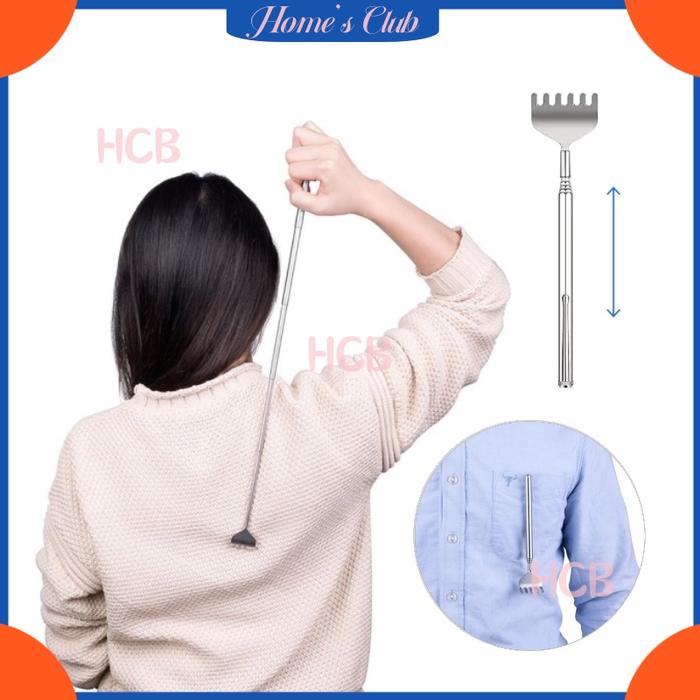 HCB Alat Garuk Punggung Tarik Gatal / Alat Penghilang Gatal Garukan Badan Stainless / Alat Penggaruk