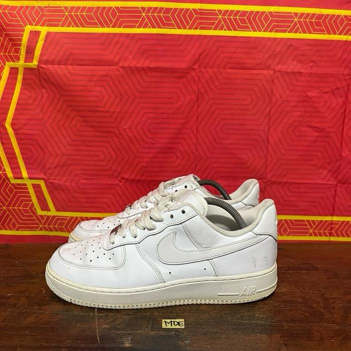 Sepatu second ori nike af1 low full white size 43