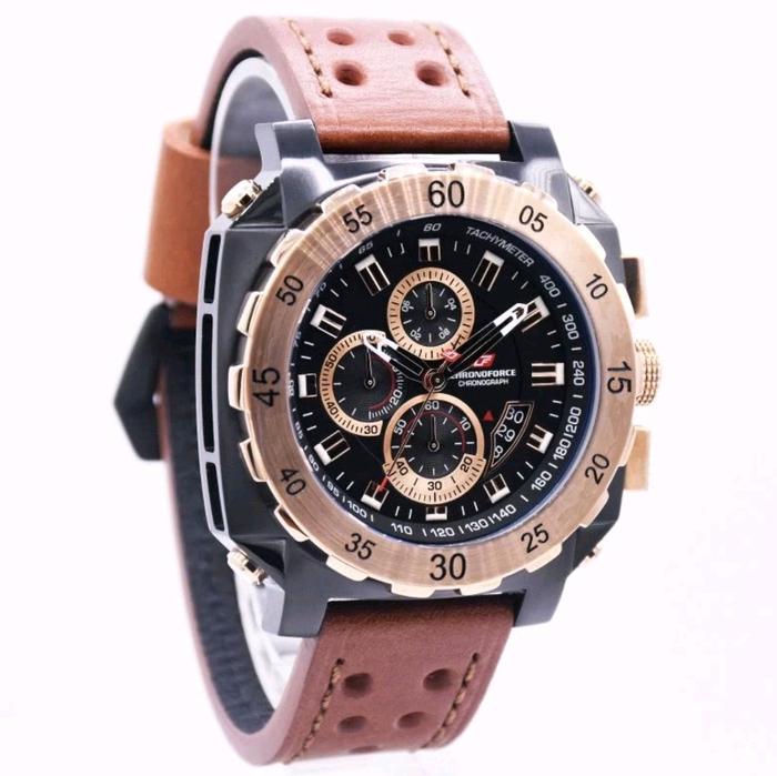 Jam Tangan Pria Original Chronoforce 5221G BlackRos