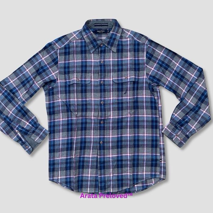 Kemeja Nautica Lengan Panjang Original