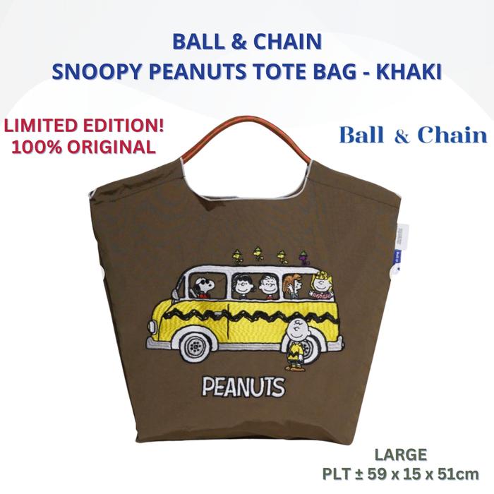 Ball & Chain Peanuts Snoopy Tote Bag/ Tas Kerja Viral/ Diaper Bag [100% Original JAPAN]
