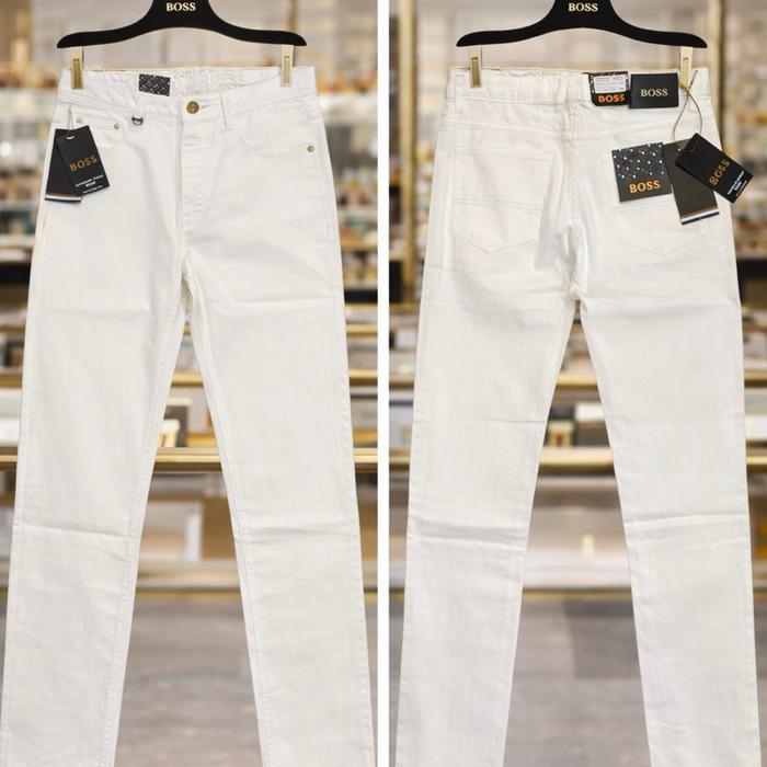 Celana jeans pria panjang branded / celana panjang jeans pria dewasa putih polos
