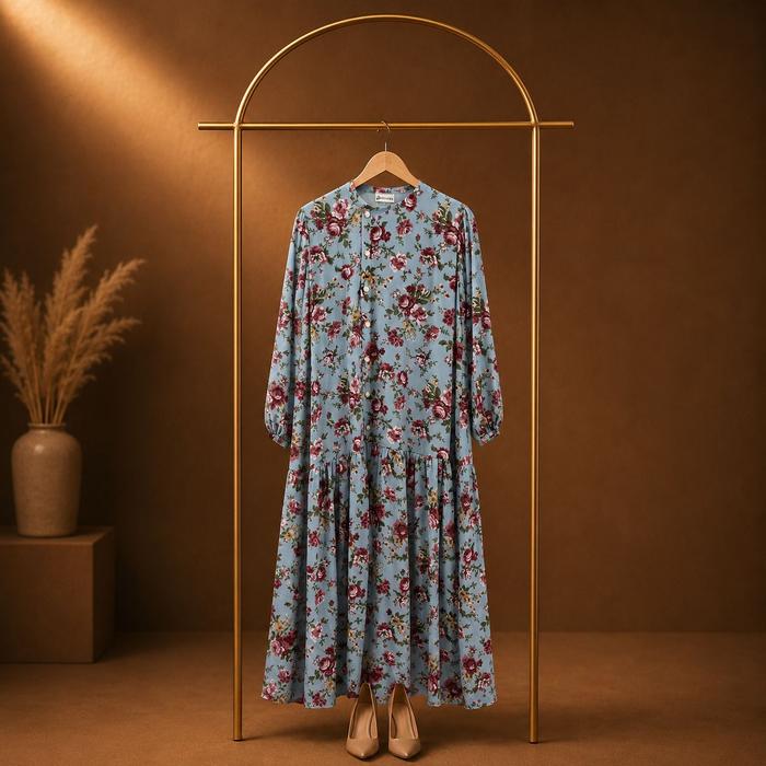BNL Luxury X Cicifika - Gamis Mewah Fashion Muslimah Premium Motif Kancing Samping