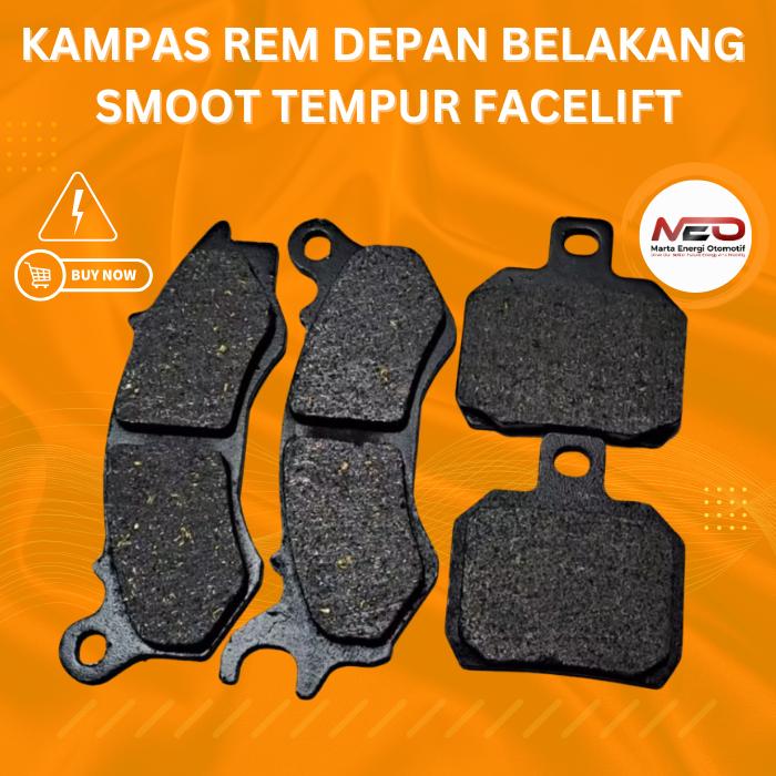 Kampas Rem Smoot Zuzu Smoot Tempur Facelift Depan Belakang