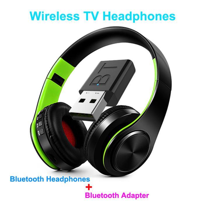 Bluetooth TV Headset, HiFi bluetooth Headphone Deep Bass Wireless TV