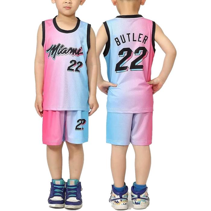 Wiku.Co | Jersey Anak BAJU JERSEY BASKET SWINGMAN Miami Heat Performance Training Vest&Shorts