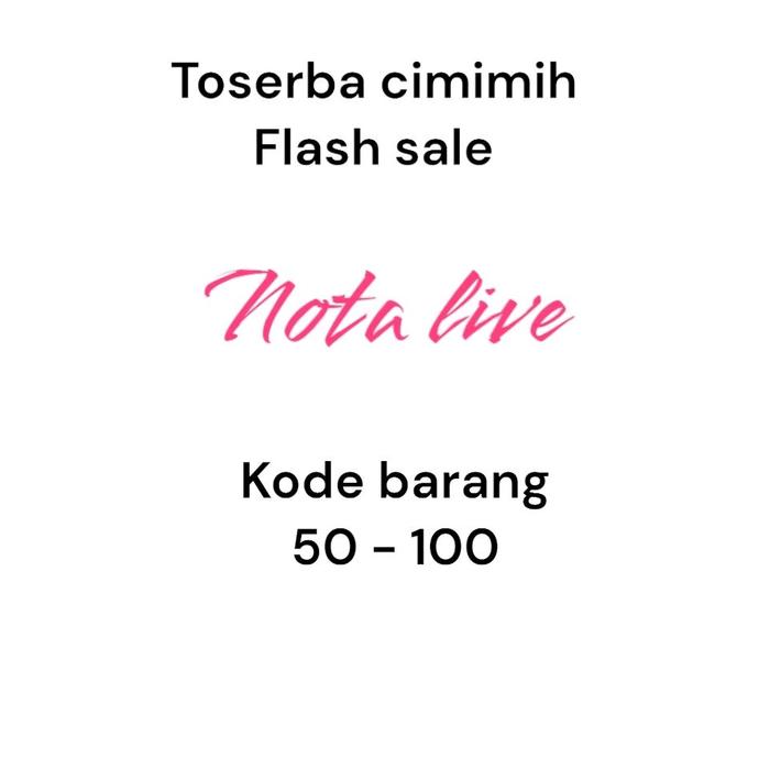 Toserba cimimih flash sale