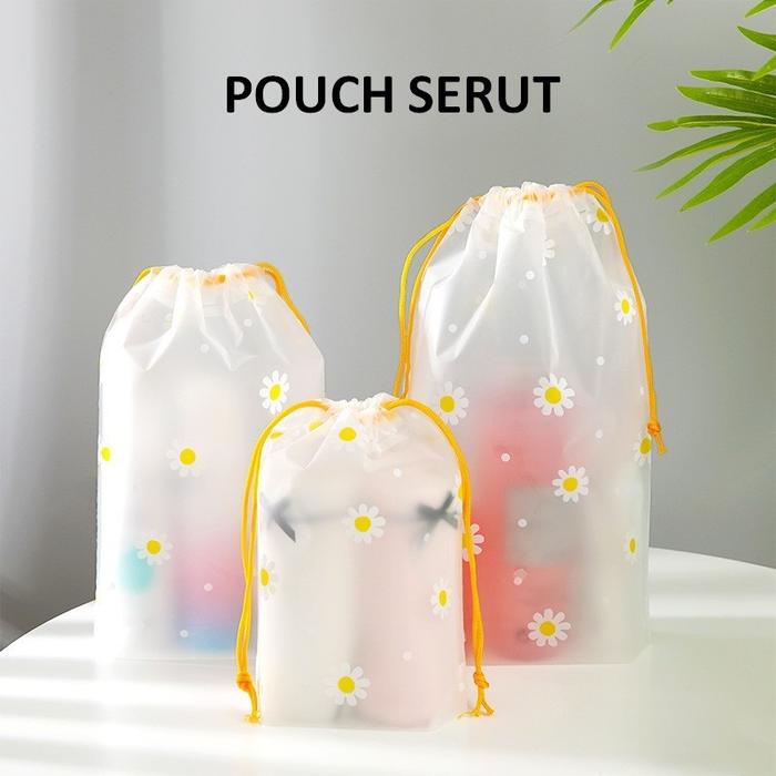 ZIPLOCK STORAGE BAG / ZIPLOCK TRAVEL BAG MOTIF DAISY